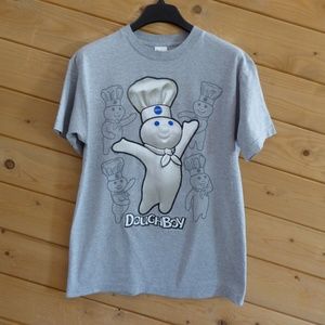 Doughboy Gray Mens Graphic T-shirt Short Sleeve M